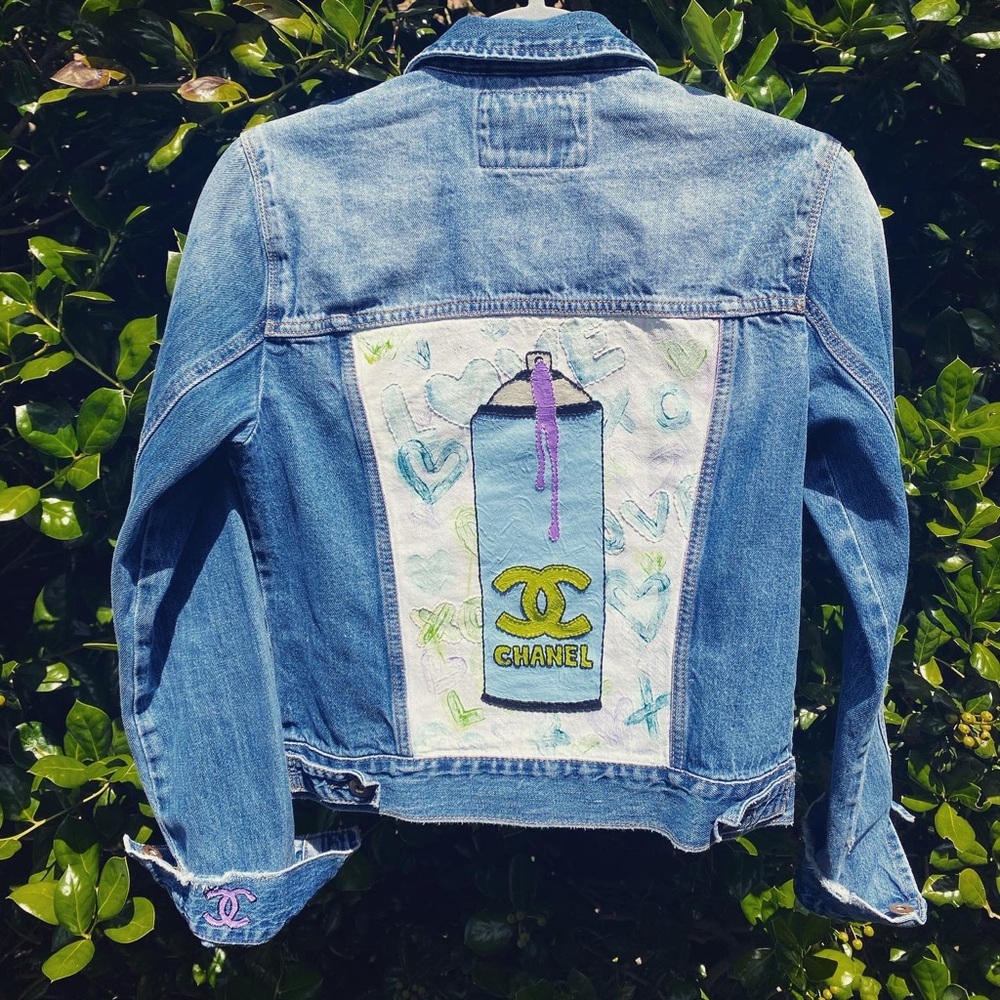 Custom Hand Painted Jean Jacket